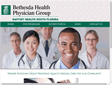 Tablet Screenshot of bethesdahealthphysiciangroup.com